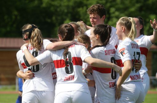 Die Frauenmannschaft des VfB Stuttgart konnte am 23. Spieltag noch einmal jubeln.      Foto: Foto: Baumann
