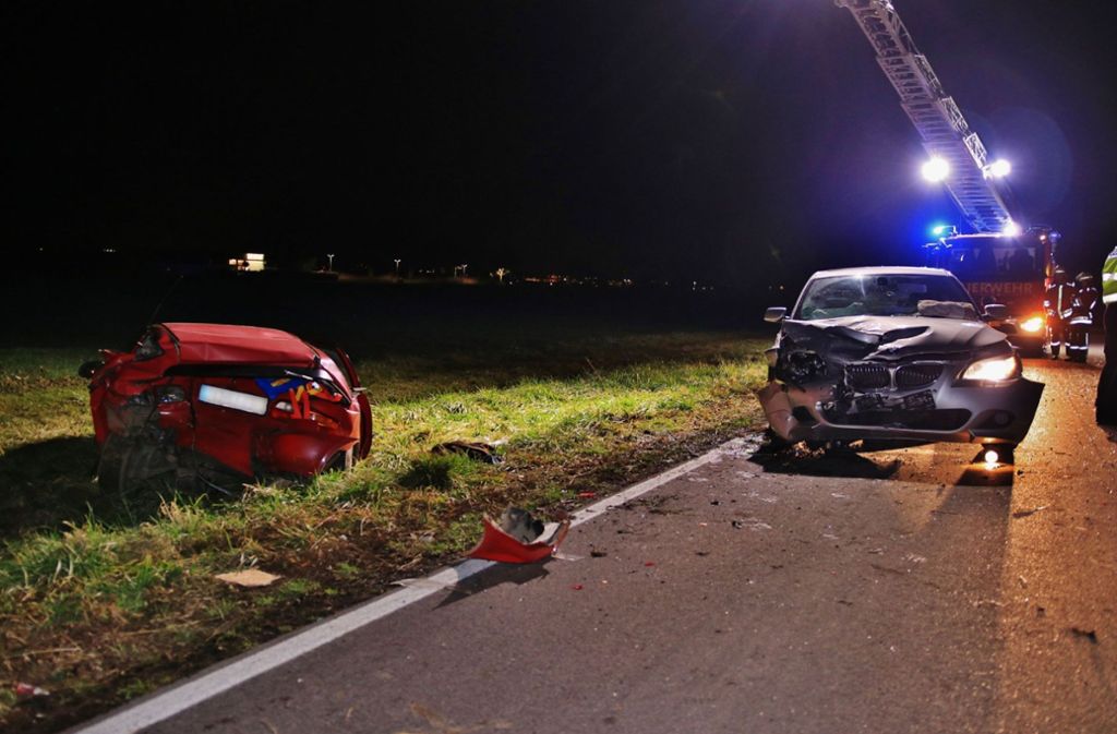 Zu einem schweren Unfall kam es am Mittwoch gegen 18.30 Uhr auf der Straße zwischen Hochberg und Bittenfeld.