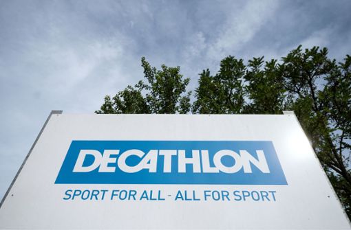 Logo des französischen Sportartikelhändlers Decathlon. Foto: dpa/Marijan Murat