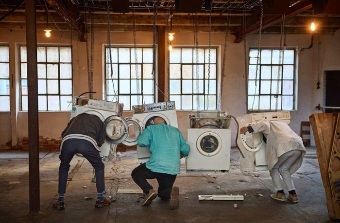 Kunst in Schorndorf: Wo die Waschmaschinen zappeln