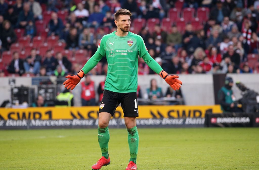 Ron-Robert Zieler vom VfB Stuttgart steht in einer nicht unbedingt positiven Statistik unangefochten an der Spitze. Foto: Pressefoto Baumann