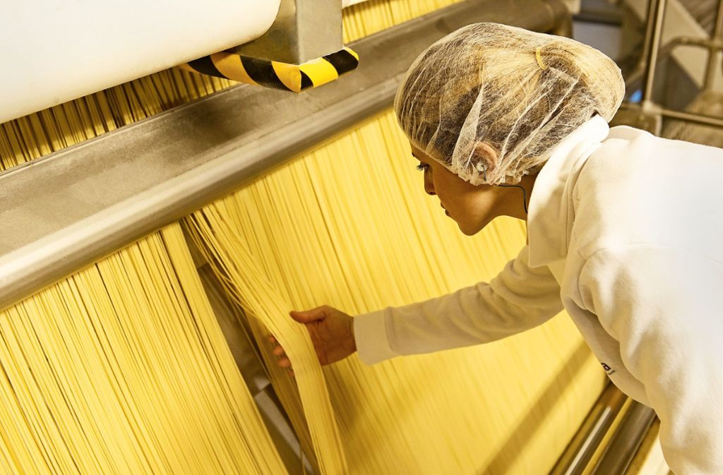 Barilla-Produktion im italienischen Foggia: Barilla ist der weltweit größte Produzent von Teigwaren. Foto: Getty Images/Fornaciari