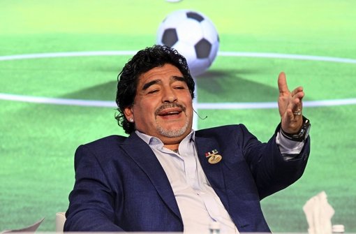 Der Argentinier Diego Maradona sieht sich als Soldat Venezuelas. Foto: dpa