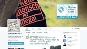 Der Grimme Online Award geht an den Twitter-Account Straßengezwitscher. Foto: Screenshot Twitter / @Straßengezwitscher