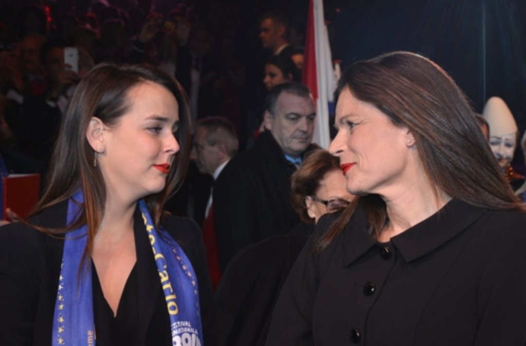 Die Präsidentin des Zirkusfestivals von Monte-Carlo, Prinzessin Stéphanie, mit ihrer Tochter Pauline Ducruet.