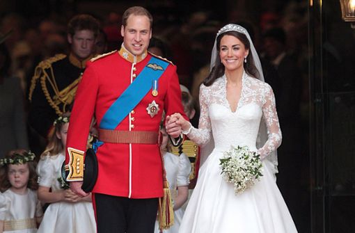 Traumhochzeit im britischen Hochadel: Prinz William hat die bürgerliche Millionärstochter Kate Middleton 2011 zur Prinzessin gemacht. Foto: dpa