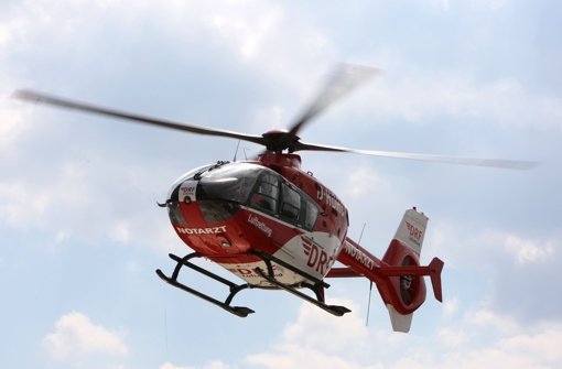 Mit einem Hubschrauber wurde der Junge in ein Krankenhaus gebracht. Foto: DRF