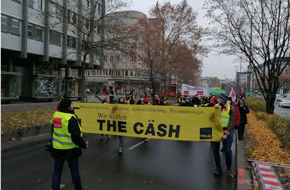 Die Gewerkschaft Verdi streikt derzeit für eine bessere Bezahlung im öffentlichen Dienst und in der Pflege. Foto: /Andreas Rosar