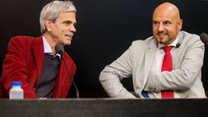 Wolfgang Gedeon (links) und Stefan Räpple sorgten für einen Eklat im Landtag. Foto: dpa