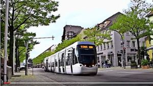 Im Video rollt die Bahn auch durch die Wilhelmstraße. Foto: Youtube/VCD-Ortsgruppe Ludwigsburg