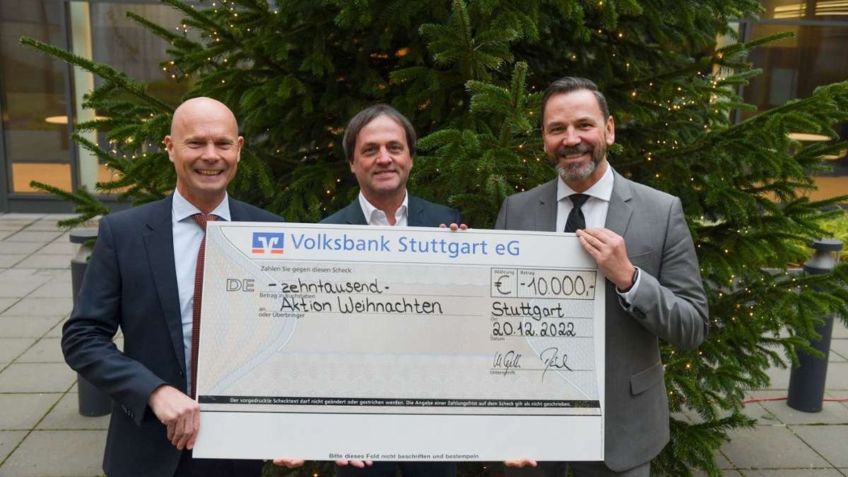 Aktion Weihnachten 22/23: Volksbank spendet 10 000 Euro
