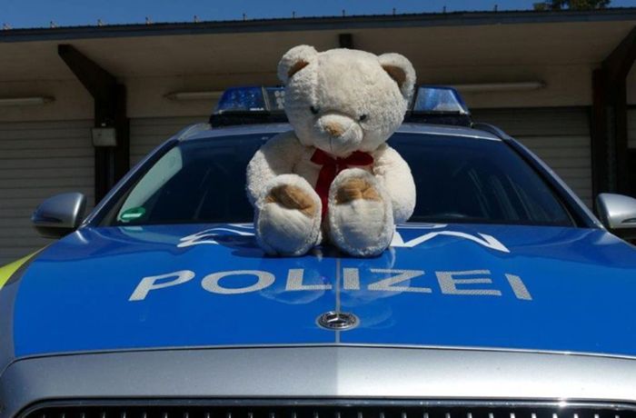 Kurioses aus Mannheim: Polizei bremst Verkehr ab und rettet Teddy von der A6