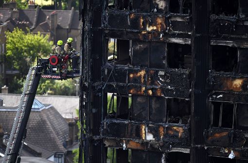 Bei dem Brand im Londoner Hochhaus Grenfell Tower starben mindestens 30 Menschen. Foto: AFP