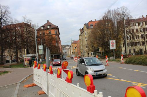 Am 21. November beginnt der dreimonatige Verkehrsversuch, bei dem unter anderem die Sch Foto: Tilman Baur