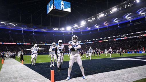 Die Indianapolis Colts hatten am Sonntag Grund zum Jubel: sie siegten gegen die New England Patriots mit 10:6. Foto: AFP/KIRILL KUDRYAVTSEV