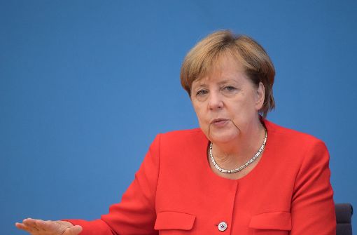 Angela Merkel freut sich eigenen Angaben zufolge auf das TV-Duell mit Martin Schulz. Foto: dpa