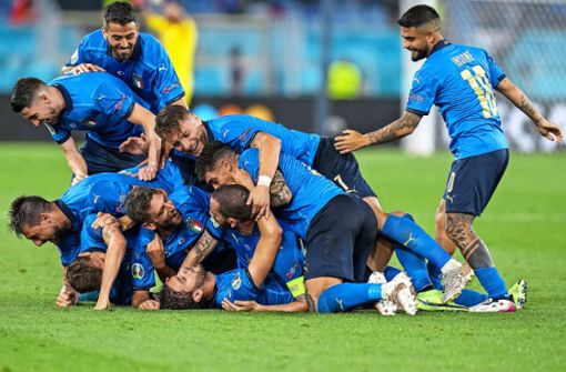 Die italienische Nationalmannschaft hat derzeit viel Grund zum Jubeln. Foto: dpa/Alessandra Tarantino