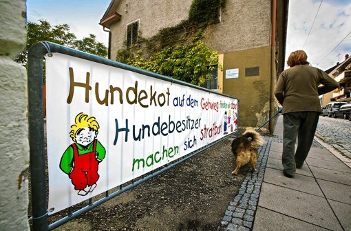 Die Warnung vor dem Kindergarten in der Hornbergstraße zeigt Wirkung: Hundekot ist an dieser Stelle kein Problem mehr. Foto: Michael Steinert