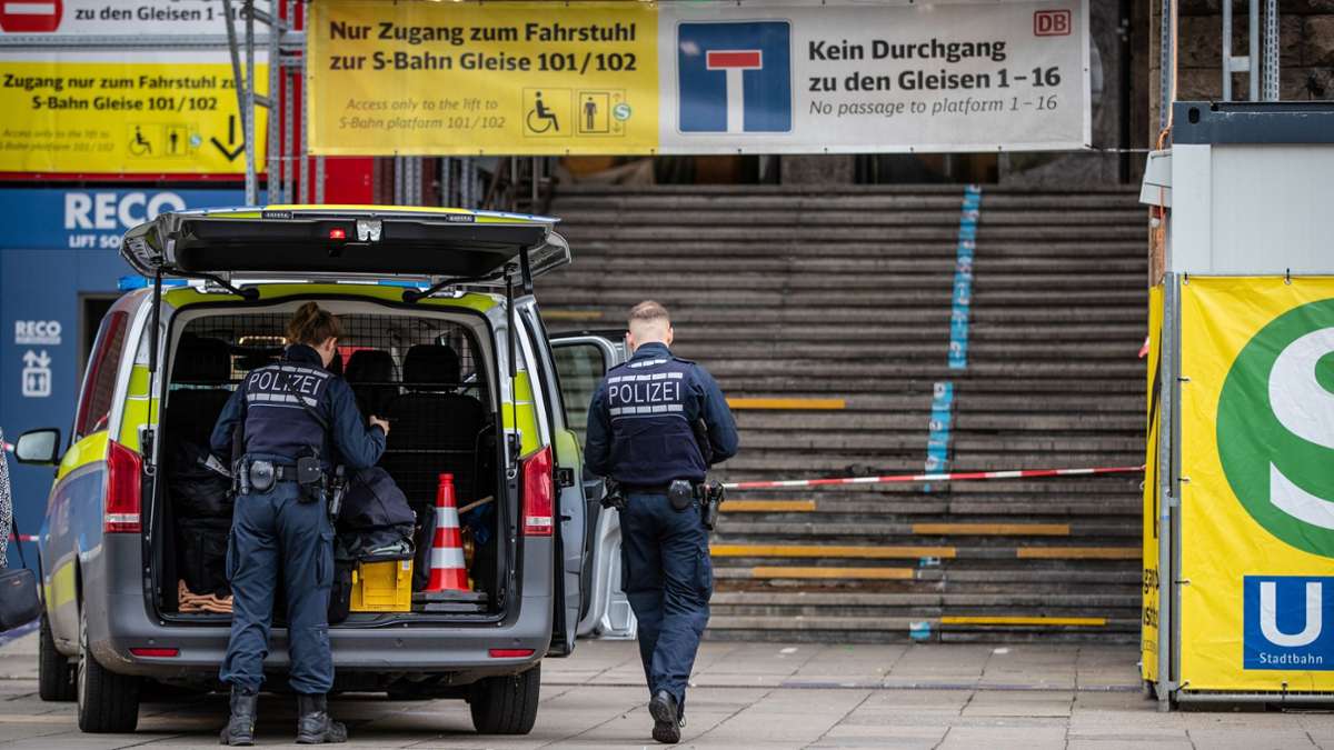 Großeinsatz am Stuttgarter Hauptbahnhof: Staatsschutz ermittelt nach Drohung