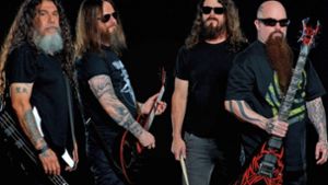 Slayer 2018 (v.l.):  Tom Araya, Gary Holt, Paul Bostaph und Kerry King Foto: Label