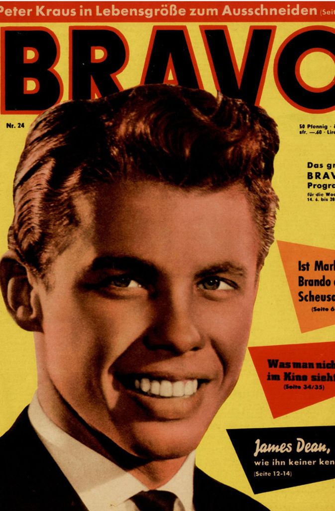 „Bravo“-Cover von 1959 mit Schlagersänger Peter Kraus . . .