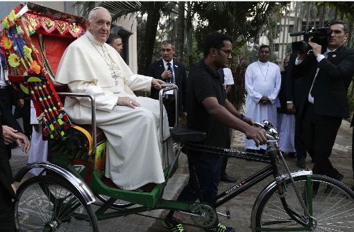 Der Papst bei seinem Besuch in Bangladesch. Foto: AP