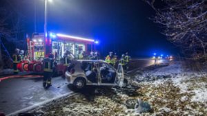 Bei einem Unfall zwischen Stuttgart und Leonberg sind zwei Frauen schwer verletzt worden. Foto: 7aktuell.de/Simon Adomat