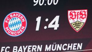Der VfB-Sieg war die höchste Niederlage des FC Bayern in der Allianz Arena. Foto: Pressefoto Baumann