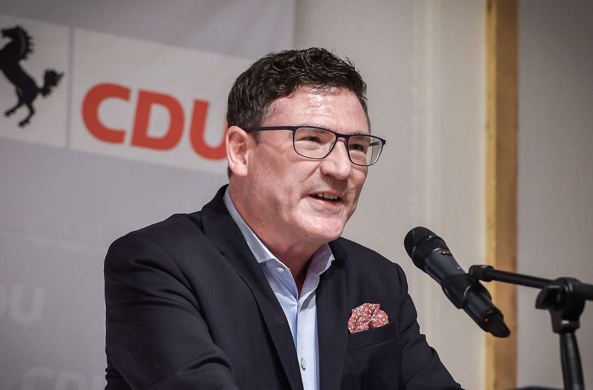 Bis zu dem Tag war er noch CDU-Kreisvorsitzender: Stefan Kaufmann am 5. November vergangenen Jahres. Foto: Lichtgut/Ferdinando Iannone