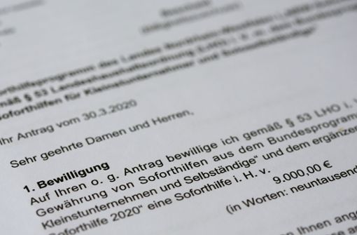 Wegen Betrugsverdacht wurde die Zahlung der Corona-Soforthilfe in Nordrhein-Westfalen gestoppt. (Symbolfoto) Foto: dpa/Roland Weihrauch