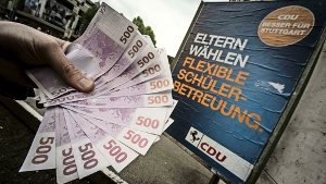 Der Wahlkampf will bezahlt sein – daher möchte die CDU  von ihren aussichtsreich platzierten Gemeinderatskandidaten je 6000 Euro haben. Foto: Leif Piechowski