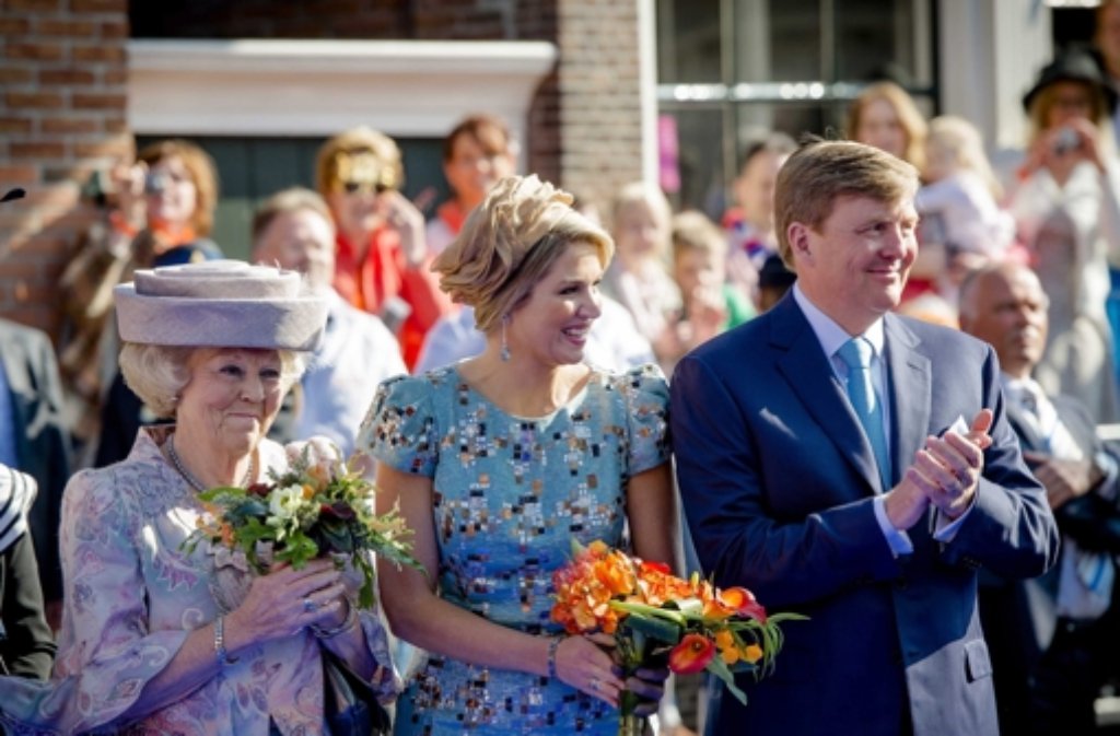 Niederländer feiern Königstag.