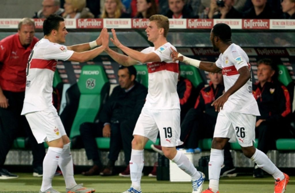 Der VfB Stuttgart hat  sein Auswärtsspiel in Hannover mit 3:1 gewonnen.
