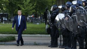 US-Präsident Donald Trump rudert nun in Sachen Militäreinsatz zurück. Foto: AP/Patrick Semansky
