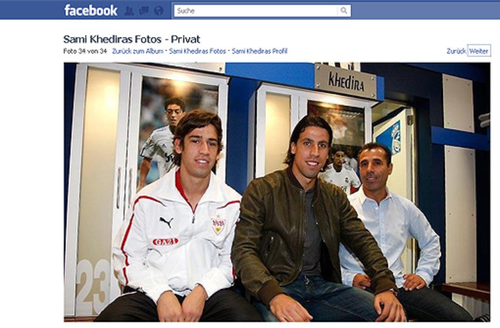 ... mal die Kabine von Real Madrid. Auch dieses Familientreffen gibts auf Facebook.