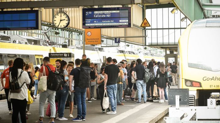 Bahn: Beeinträchtigungen im Raum Stuttgart bis in den Abend