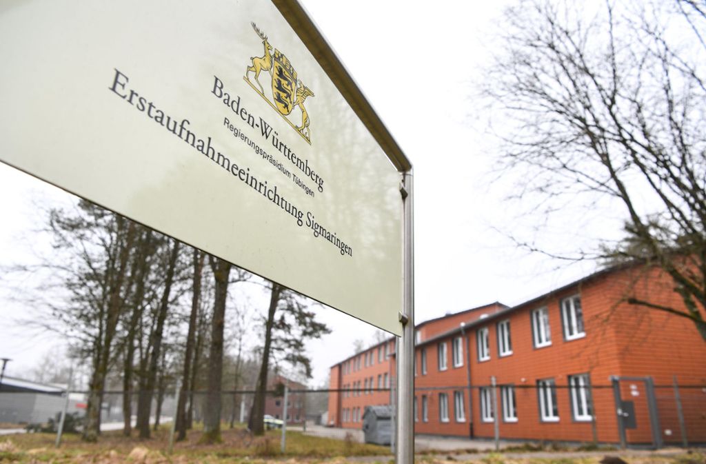 In der Erstaufnahmeeinrichtung in Sigmaringen ist ein Bewohner positiv auf das Coronavirus getestet worden. Foto: dpa/Felix Kästle