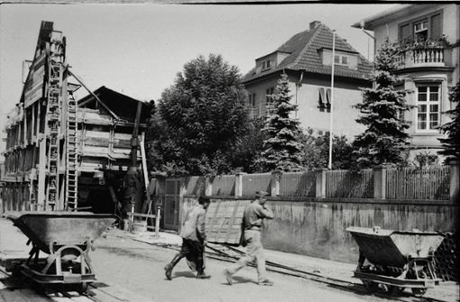 Der Stollen in der Mirabellenstraße war 1942 gerade  im Bau. Weitere Bilder von dieser und anderen Schutzbauten zeigt die Bildergalerie Foto: Stadtarchiv Stuttgart/FN250-101