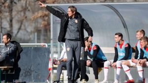 Keine Punkte für den VfB II gab es in Baden – die U21 verlor in Bahlingen mit 0:1. Foto: Pressefoto Bauman/Volker Mueller