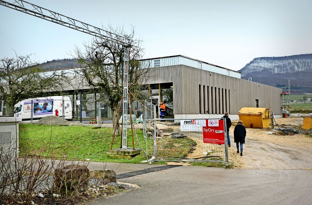Vom kommenden Frühjahr an sollen die Vereine und Schulen die neue Halle in Eschenbach  nutzen können Foto: Horst Rudel