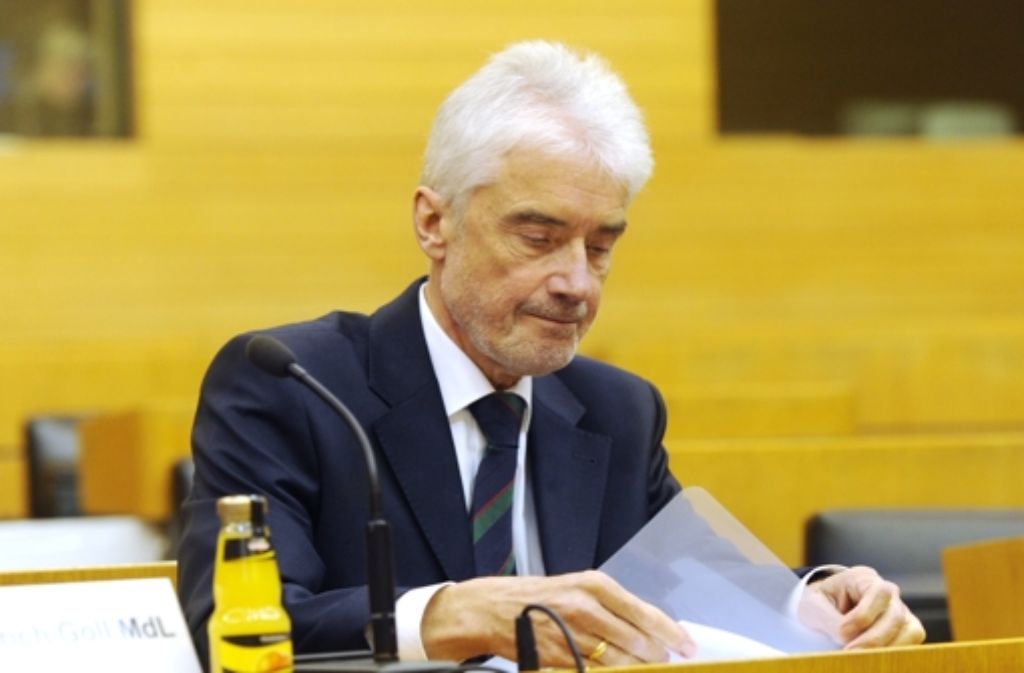 Ex-Justizminister Ulrich Goll. Foto: dpa