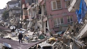 Heimat zerstört: das Erdbeben in der Türkei hat viele Menschen obdachlos gemacht. Foto: Hussein Malla/AP/dpa/Hussein Malla