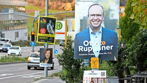 Die Plakate zur OB-Wahl sind  aus dem Stadtbild von Leinfelden-Echterdingen wieder verschwunden. Auch zur Kommunalwahl  werden wieder viele Schilder aufgestellt. Foto: Natalie Kanter