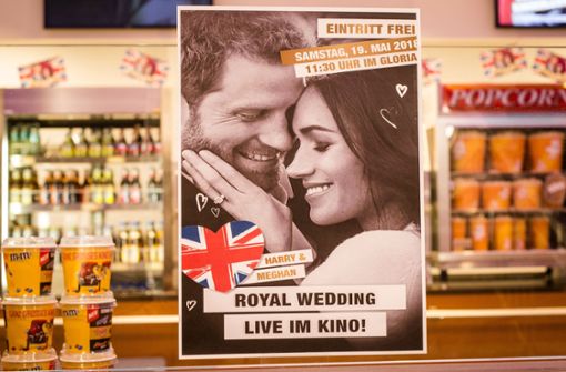 Für richtige Royals-Fans: Die Hochzeit von Prinz Harry und Meghan Markle im Stuttgarter Kino. Foto: dpa