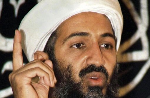 Der Führer des Terrornetzes Al-Kaida, Osama bin Laden, im Jahr 2000. Foto: dpa