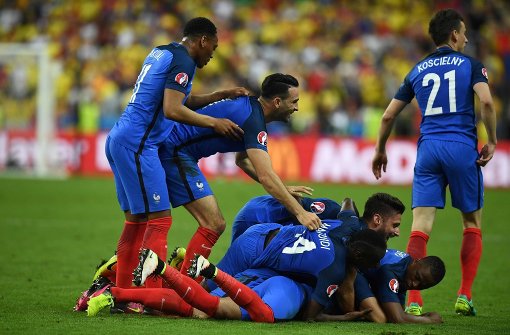 Die Franzosen haben das Auftaktspiel der Fußball-EM gegen Rumänien gewonnen. Foto: AFP