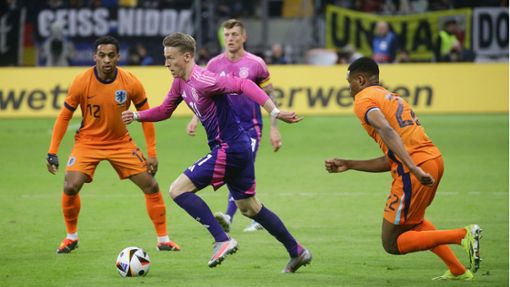 Bringt gegen das Oranje-Team frischen Schwung: der Nationalspieler Chris Führich vom VfB Stuttgart Foto: Baumann