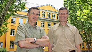 Martin Sauer (links) und Rupert Kern   freuen sich auf  den Ruhestand Foto: Annina Baur