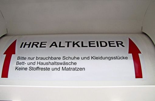 Mit Altkleidercontainern gibt es hin und wieder Ärger, nun auch in Rielingshausen. Foto: Archiv (privat)