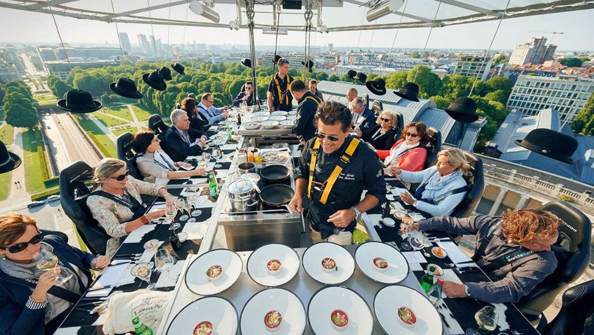 Eventreihe  feiert am Killesberg Premiere: Dinner in the Sky kommt erstmals nach Stuttgart